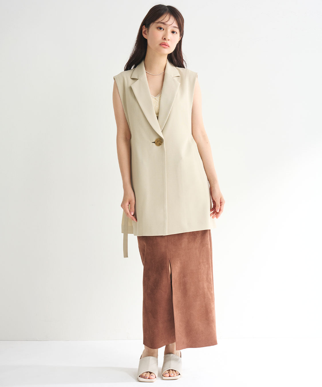 COCO DEAL「スエードタイトスカート」|スカート|