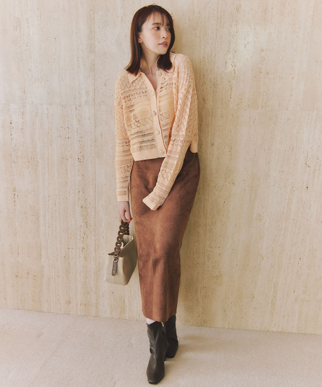 COCO DEAL「スエードタイトスカート」|スカート|