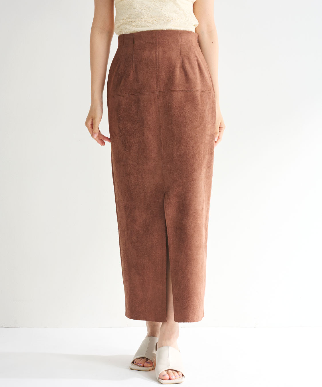 COCO DEAL「スエードタイトスカート」|スカート|