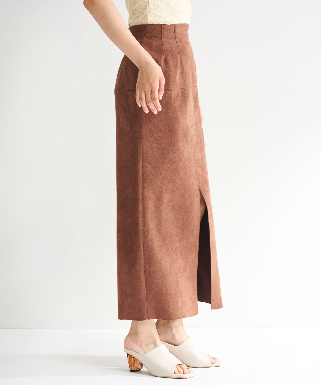 COCO DEAL「スエードタイトスカート」|スカート|