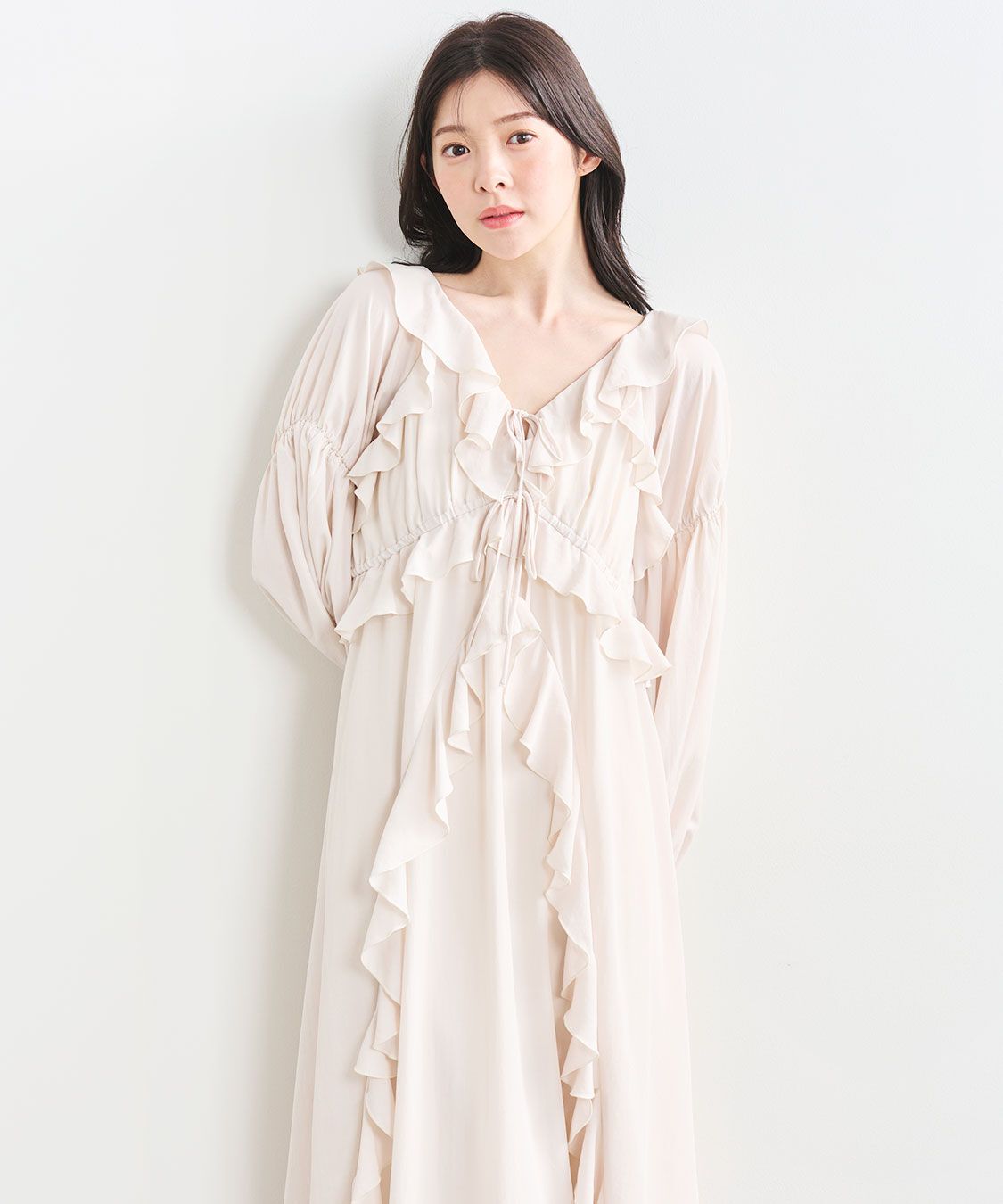 COCO DEAL「フリルロングワンピース」|ワンピース|