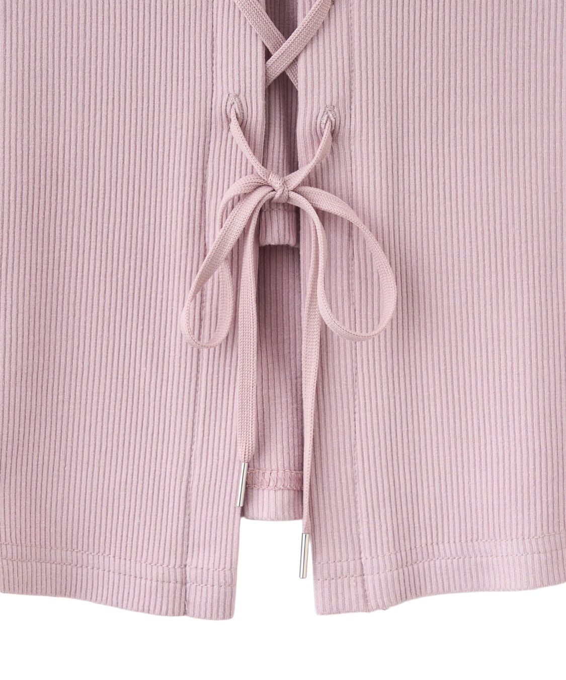 COCO DEAL「レースアップ前後2WAYリブトップス」|Tシャツ・カットソー|