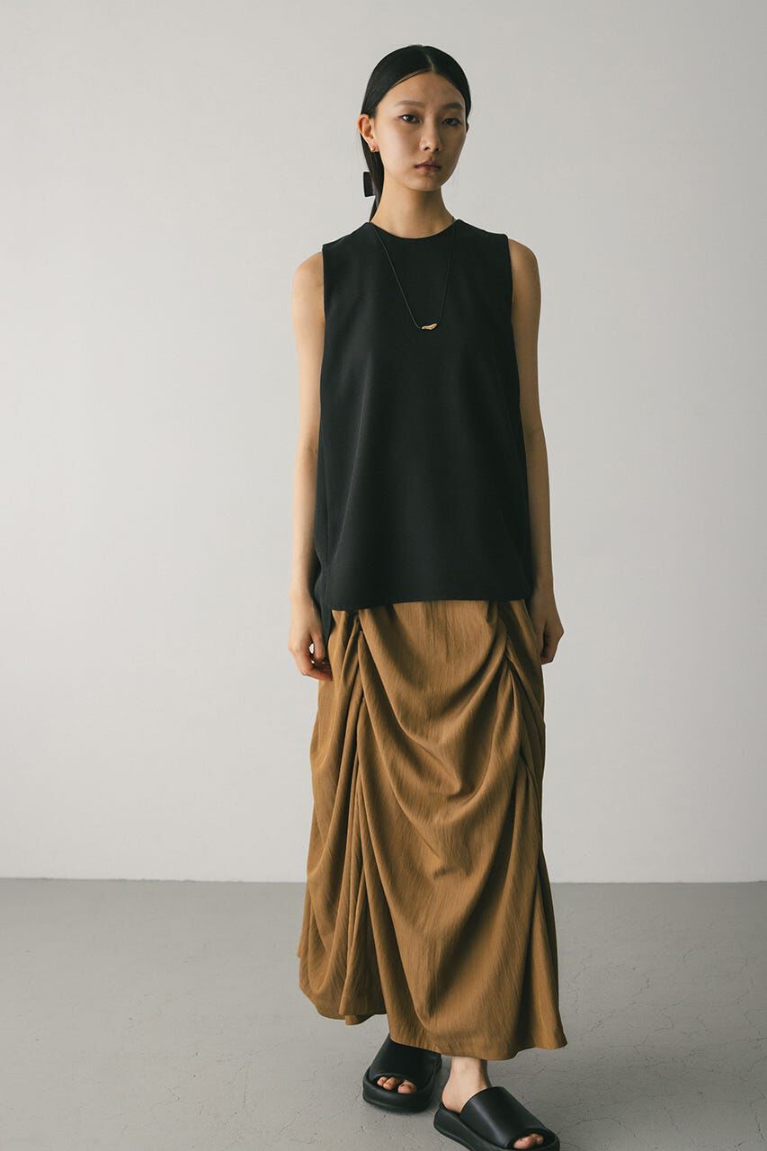STYLEMIXER「ラウンドフォルムブラウス」|タンクトップ|BLK