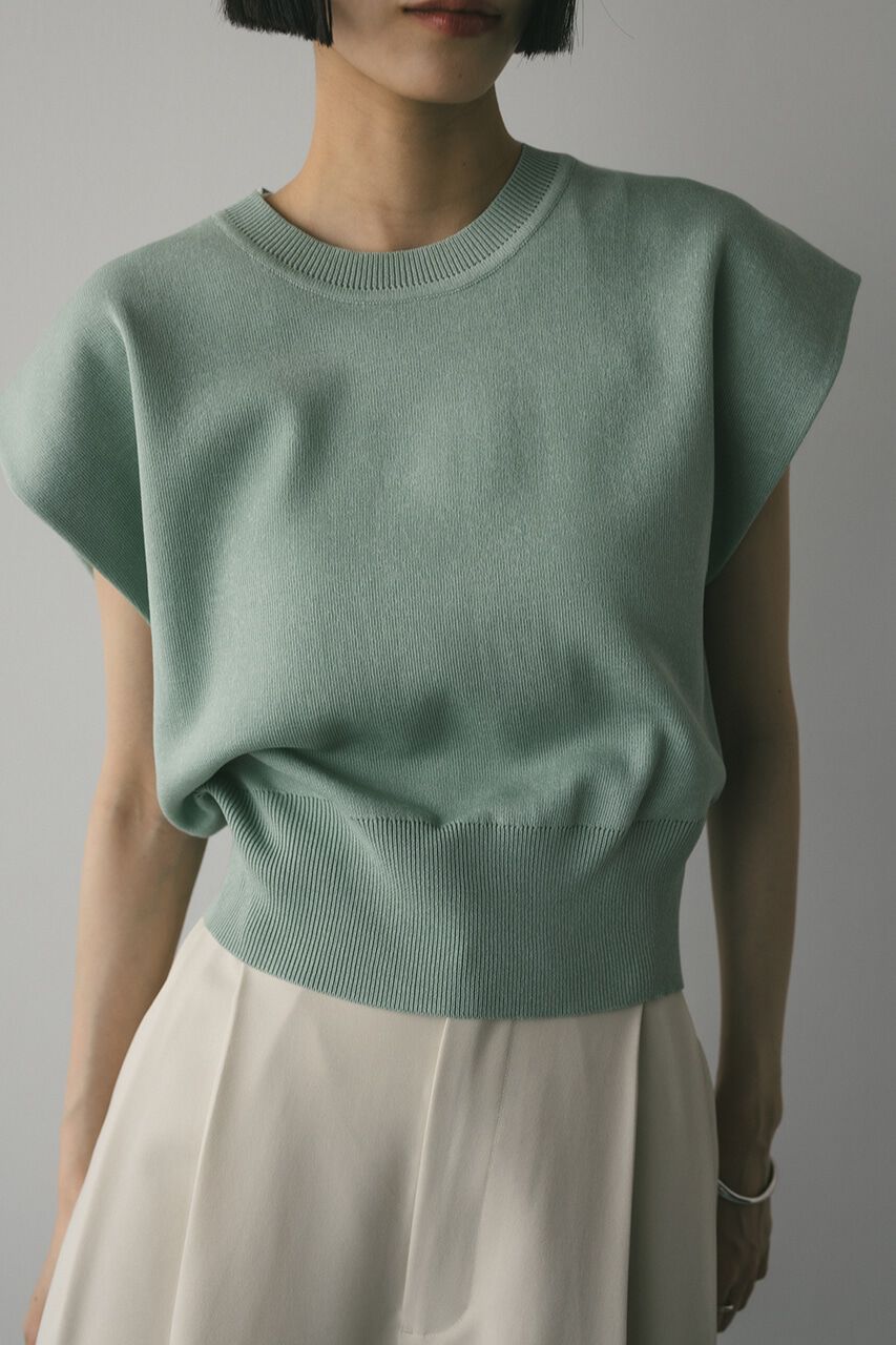 STYLEMIXER「ショルダータックショートニット」|タンクトップ|