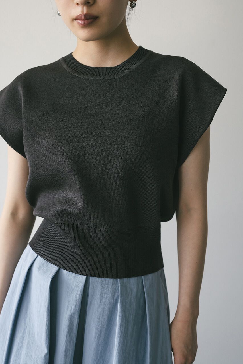 STYLEMIXER「ショルダータックショートニット」|タンクトップ|