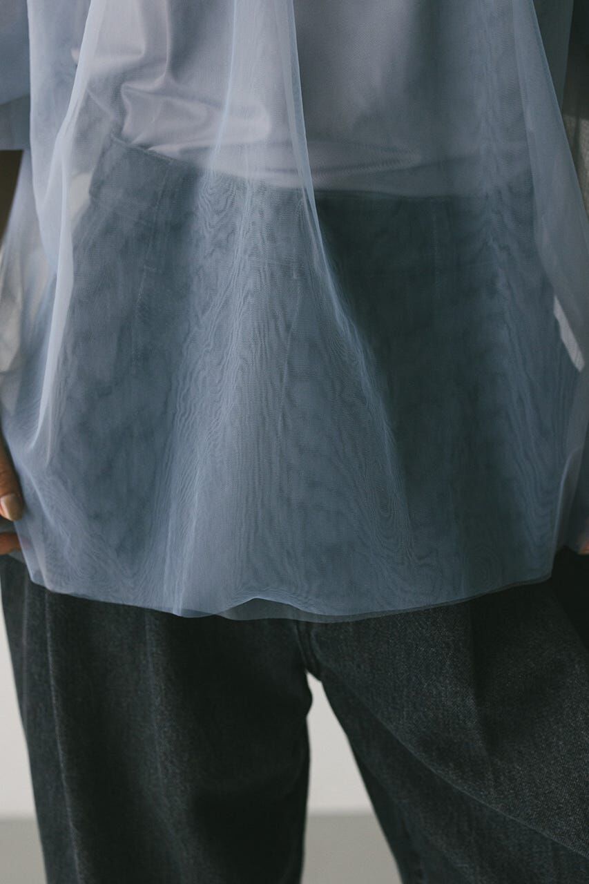 STYLEMIXER「ギャザースリーブチュールトップ」|シャツ・ブラウス|