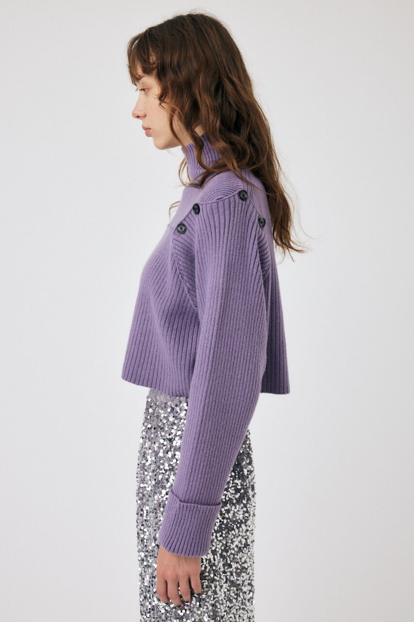 MOUSSY「LAYERED LIKE オープンショルダーニット」|ニット・セーター|