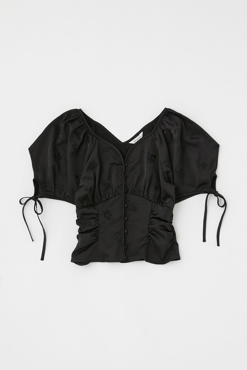 MOUSSY「BUTTERFLY SLEEVE ブラウス」|シャツ・ブラウス|BLK