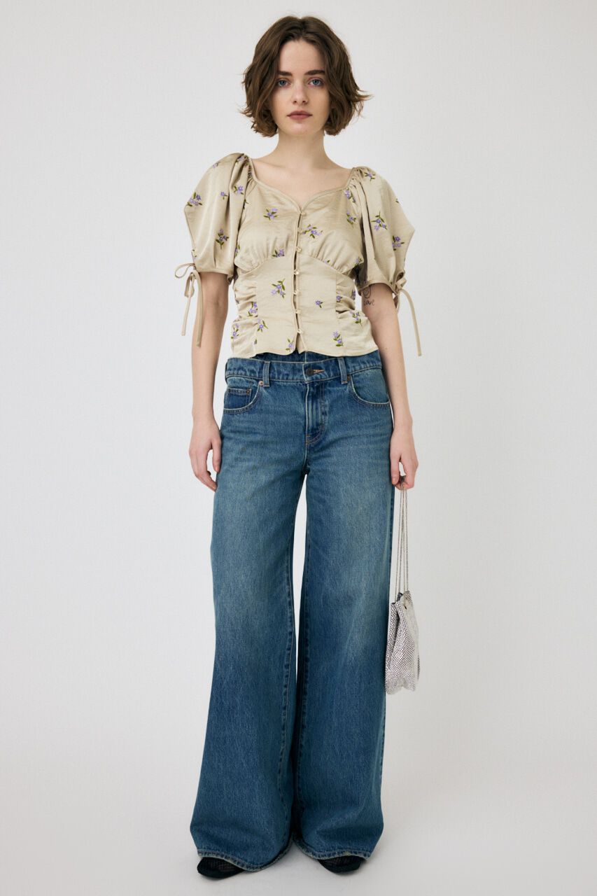 MOUSSY「BUTTERFLY SLEEVE ブラウス」|シャツ・ブラウス|