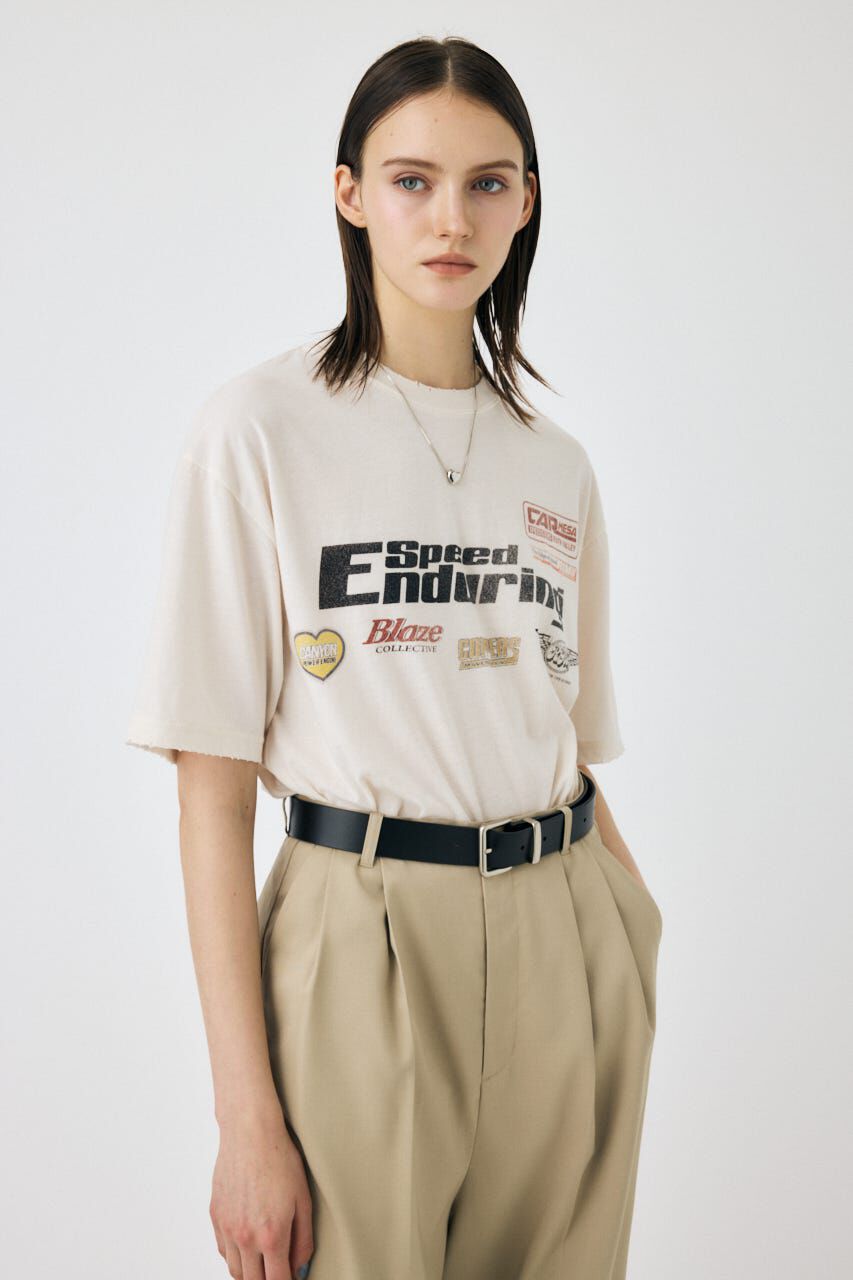 MOUSSY「COLLECTED MARKS Tシャツ」|Tシャツ・カットソー|O/WHT1