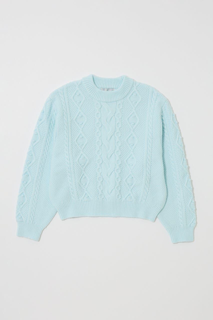 MOUSSY「POPCORN CABLE セーター」|ニット・セーター|