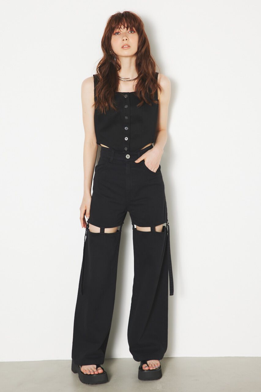 rienda「ラウンドヘムビスチェTOP」|その他|