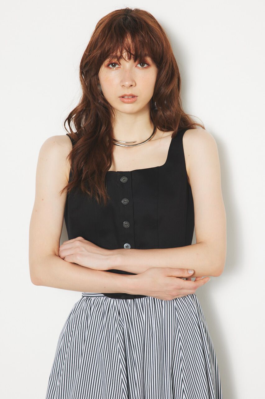 rienda「ラウンドヘムビスチェTOP」|その他|