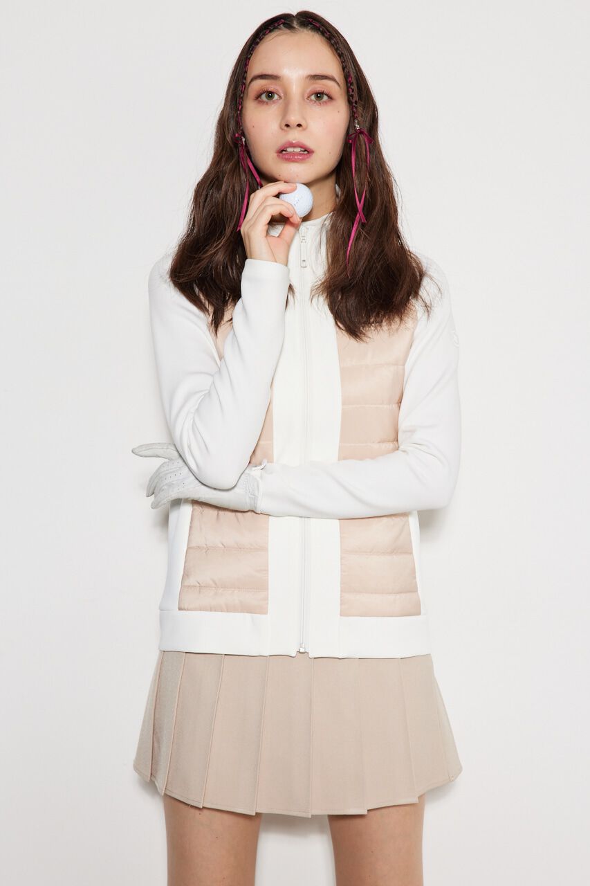 rienda「バイカラーパテッドベスト」|ダウンベスト・ベスト|