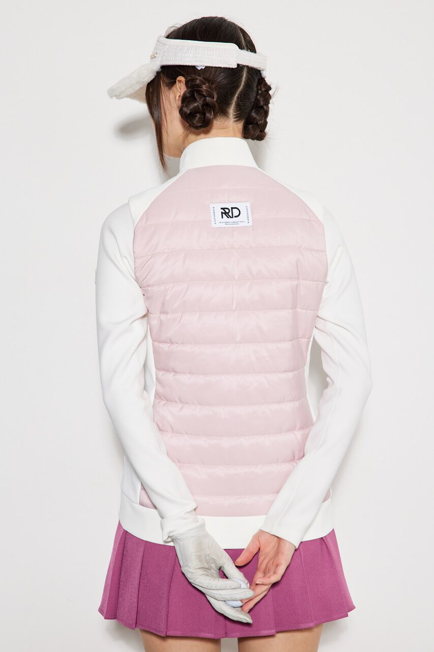 rienda「バイカラーパテッドベスト」|ダウンベスト・ベスト|