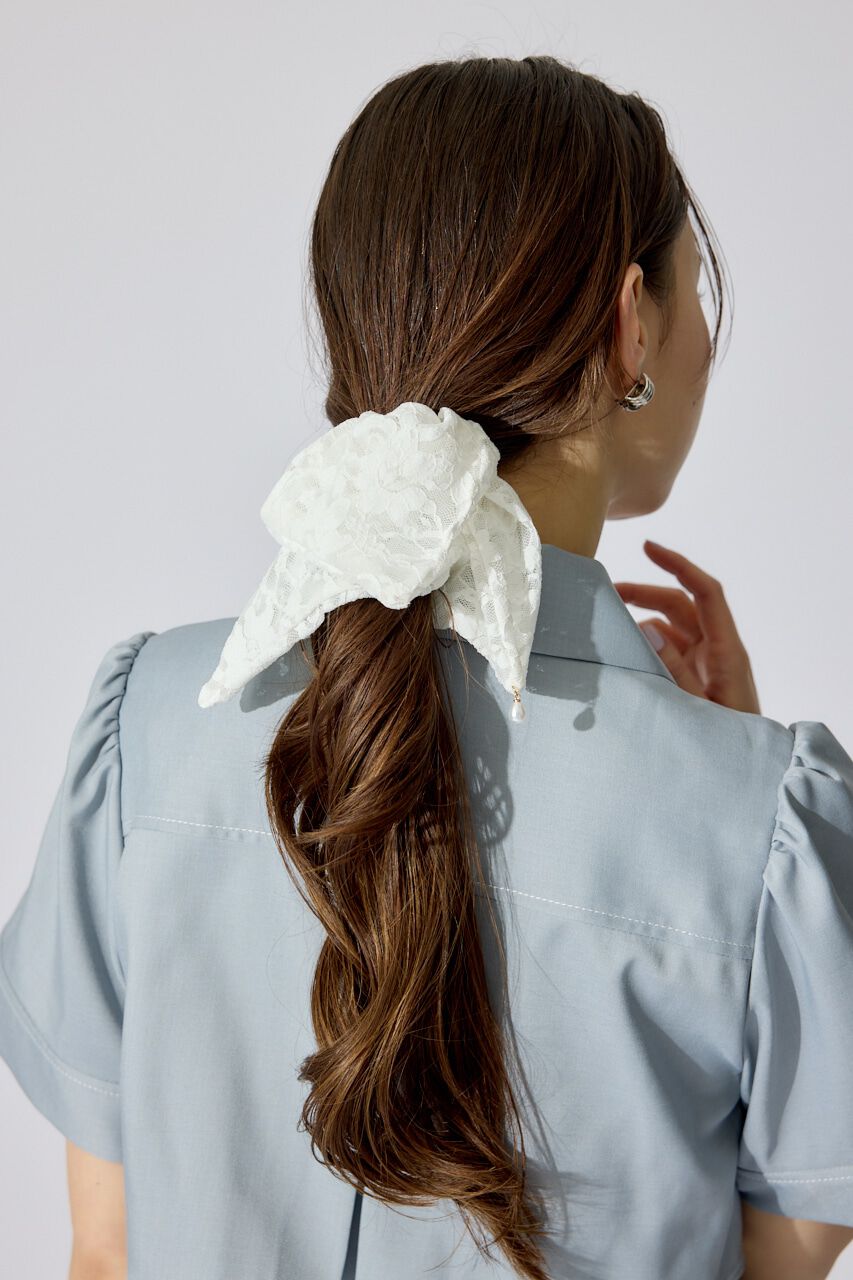 rienda「Bigスクエアシュシュ」|その他|WHT