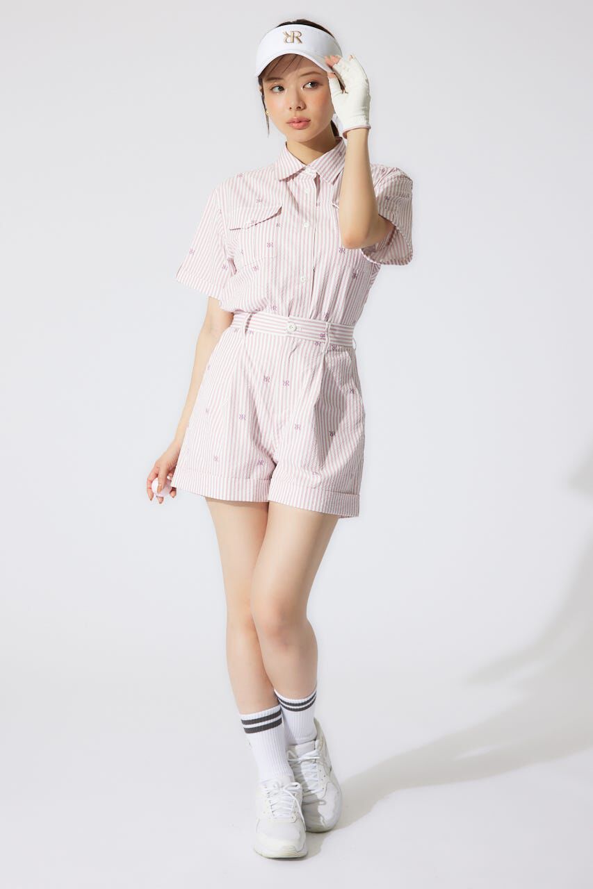 rienda「オリジナルロゴオープンカラーシャツ」|シャツ・ブラウス|