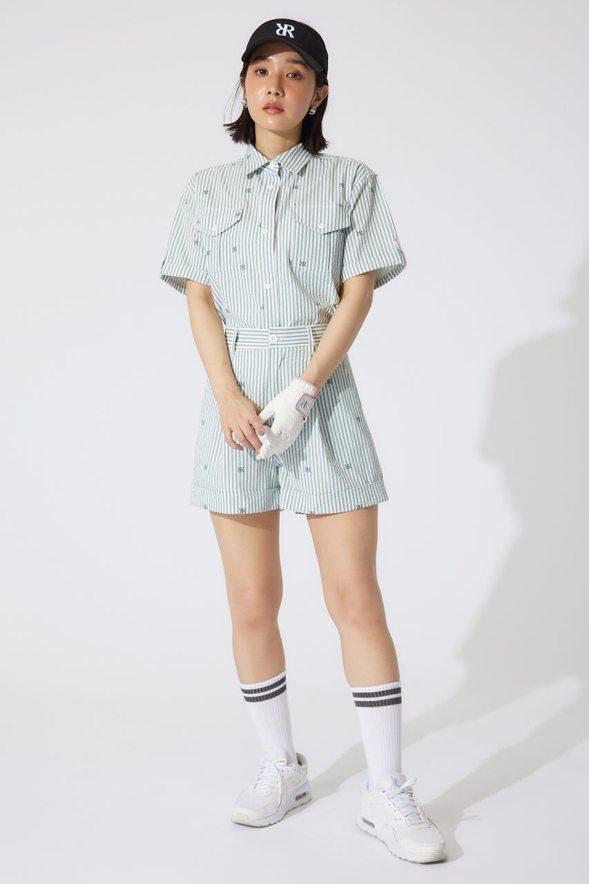 rienda「オリジナルロゴオープンカラーシャツ」|シャツ・ブラウス|