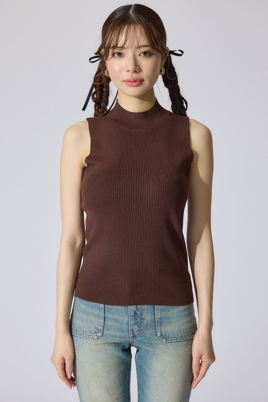 rienda「ウォッシャブルリブタンクトップ」|ニット・セーター|