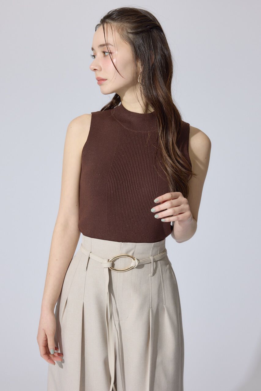 rienda「ウォッシャブルリブタンクトップ」|ニット・セーター|