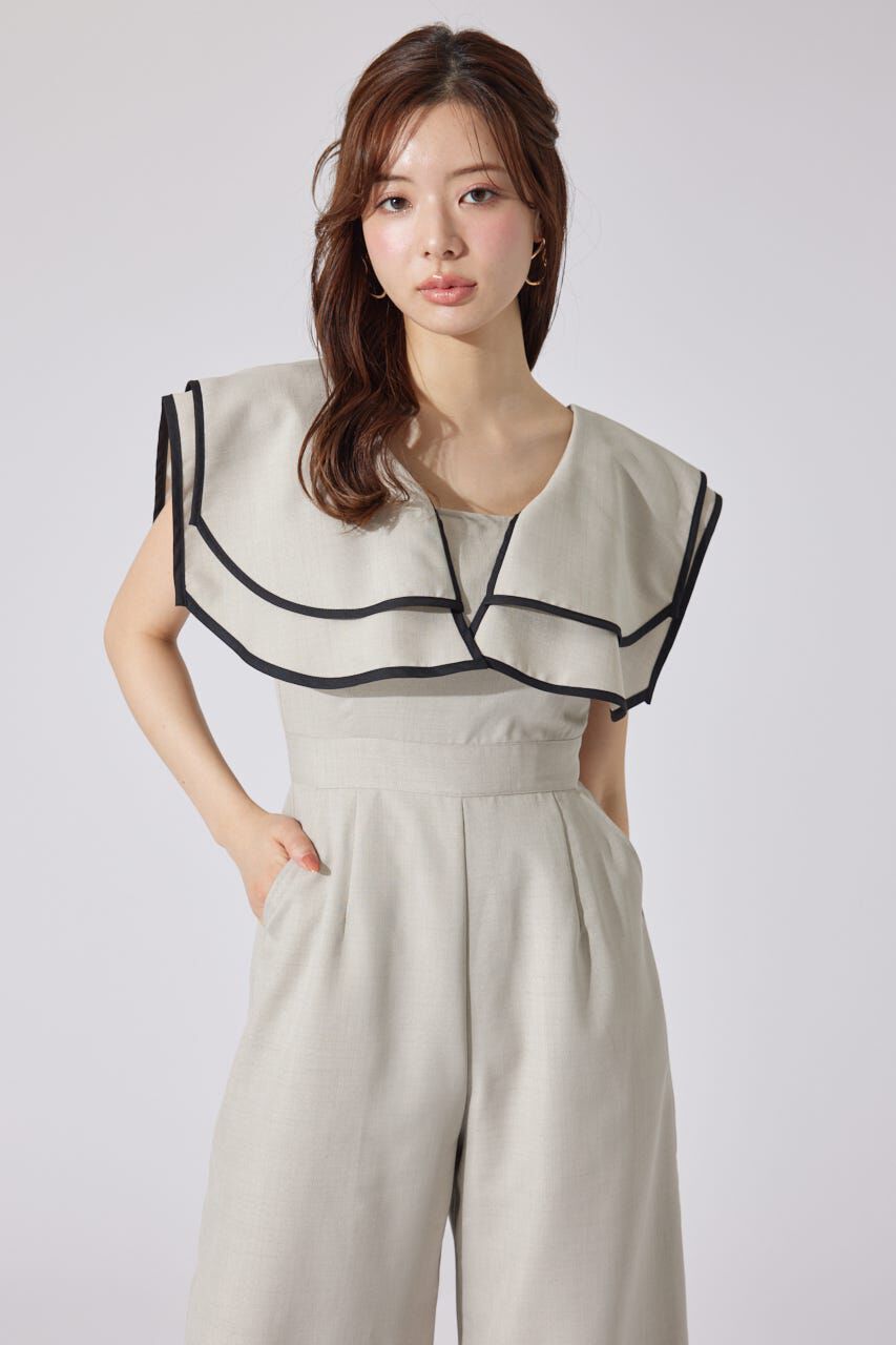 rienda「ショルダーダブルフリルロンパース」|その他|