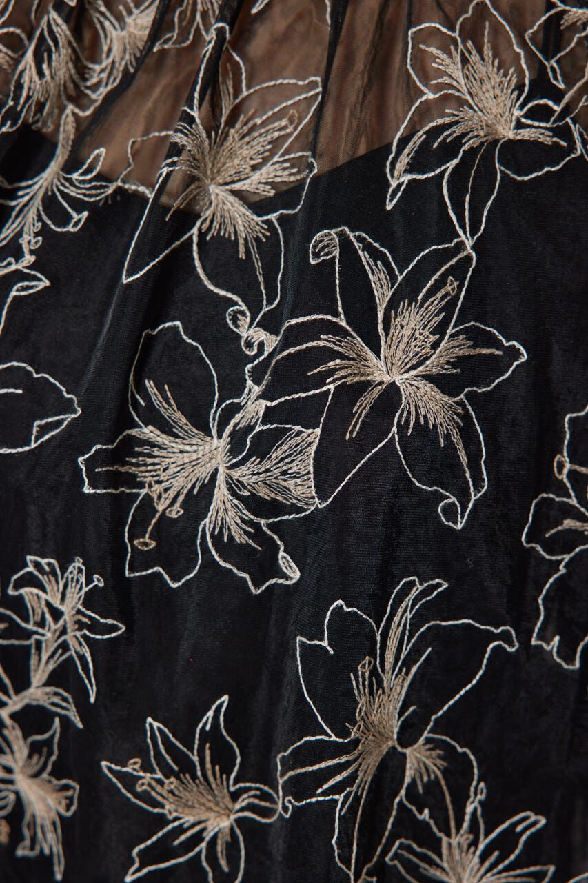 rienda「エンブロイダリーチュールブラウス」|シャツ・ブラウス|