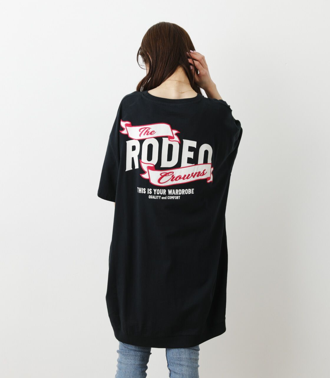 RODEO CROWNS「リボンロゴTシャツワンピース」|ワンピース|