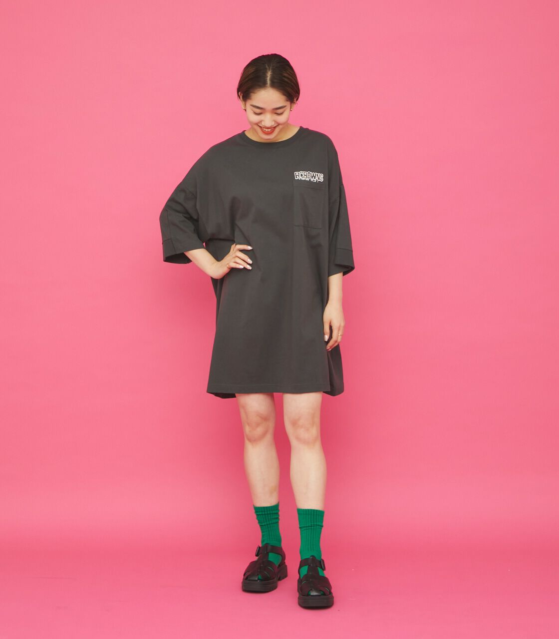 RODEO CROWNS「0528 R LOGO ワンピース」|ワンピース|