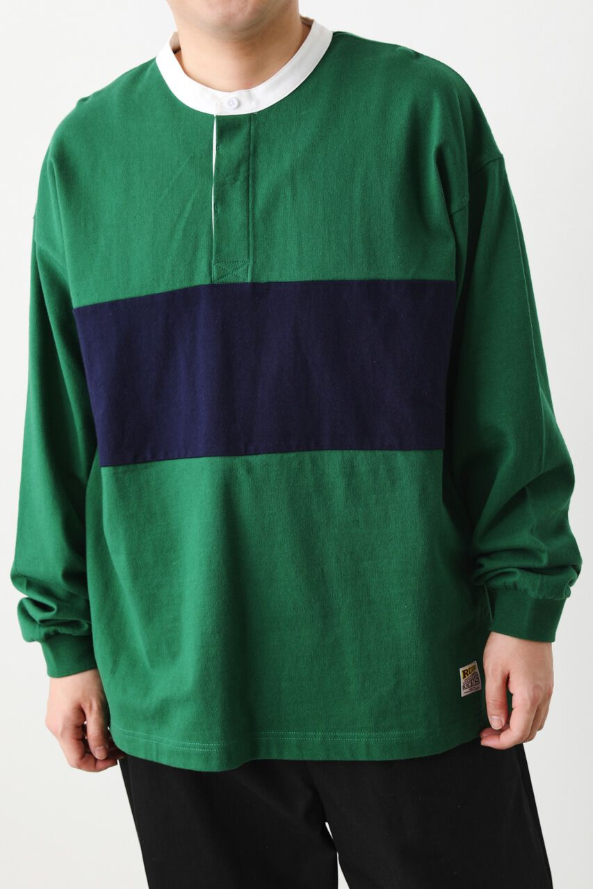 RODEO CROWNS「バンドカラーラガーシャツ」|Tシャツ・カットソー|柄GRN5