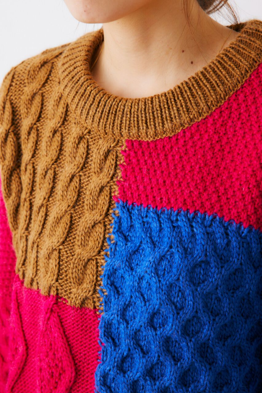 RODEO CROWNS「カスタムケーブルニットトップス」|ニット・セーター|