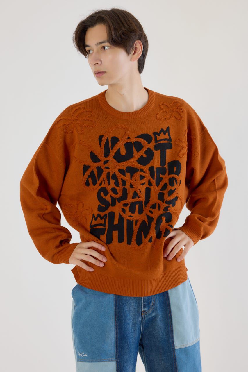 RODEO CROWNS「レタリングフラワーパイルニット」|ニット・セーター|