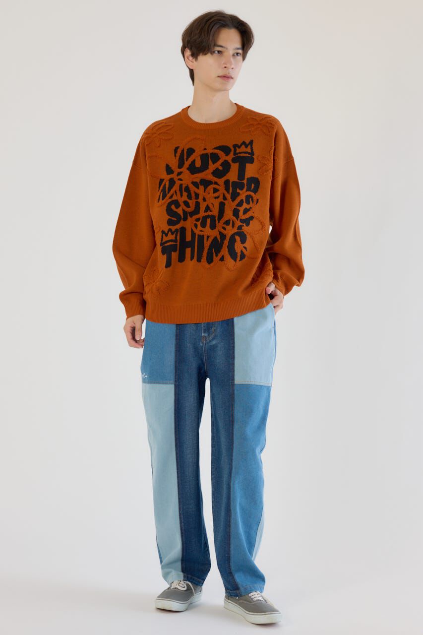 RODEO CROWNS「レタリングフラワーパイルニット」|ニット・セーター|