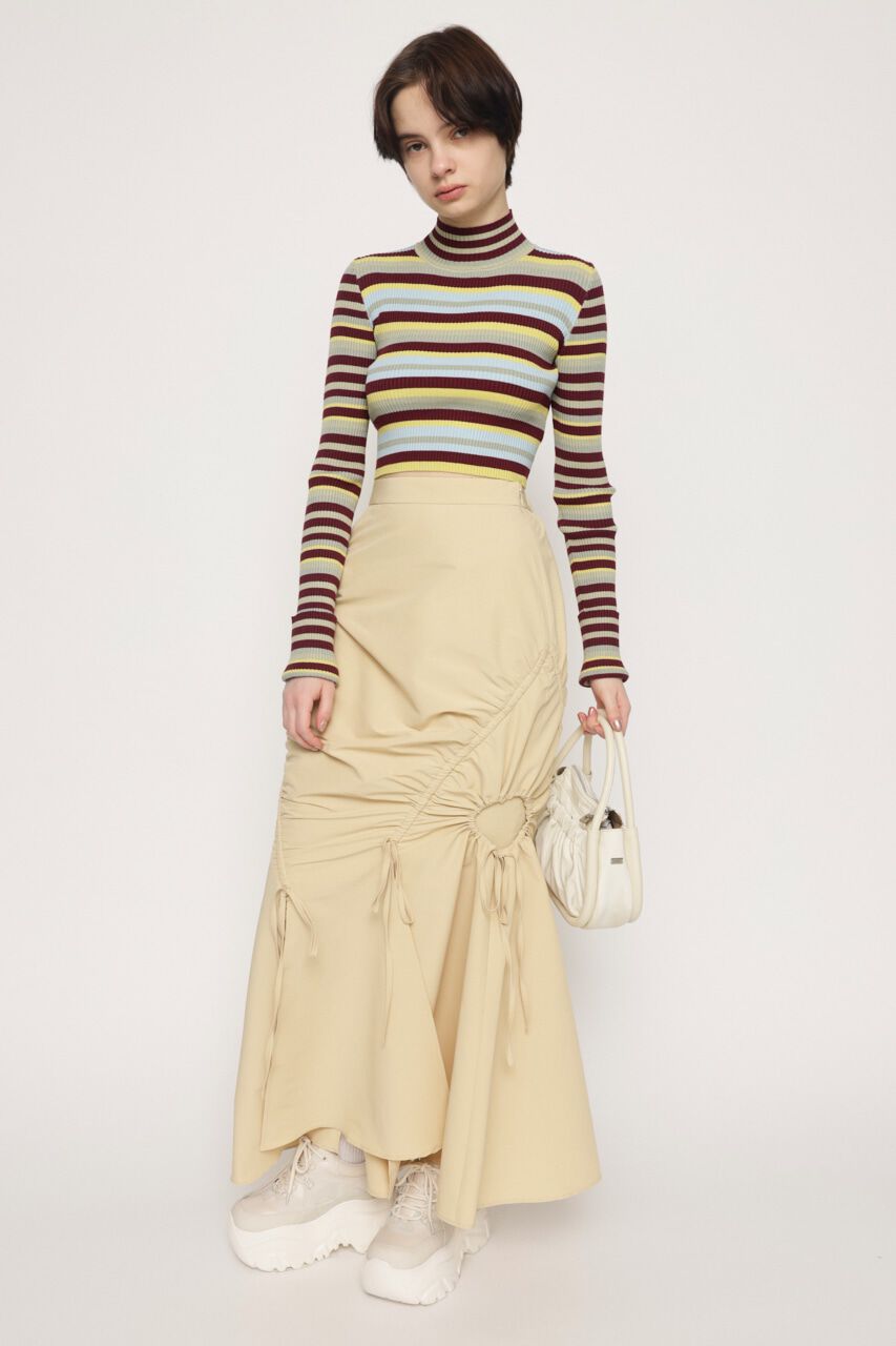 SLY「GATHER SLIM FLARE スカート」|スカート|