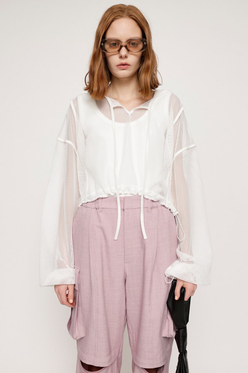 SLY「ATHLETIC MESH ARM SKIPPER トップス」|Tシャツ・カットソー|WHT