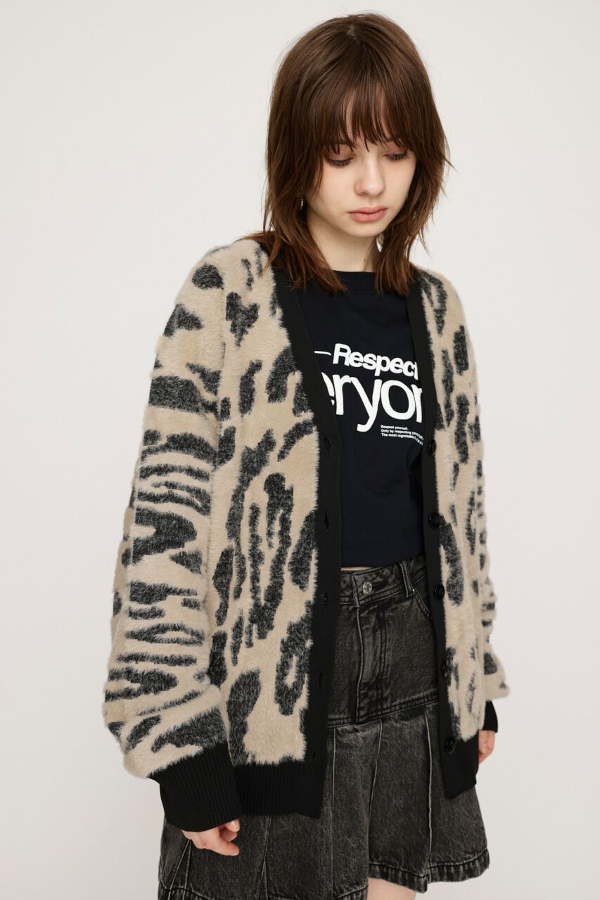 SLY「LEOPARD MOLLE JQ カーディガン」|カーディガン|