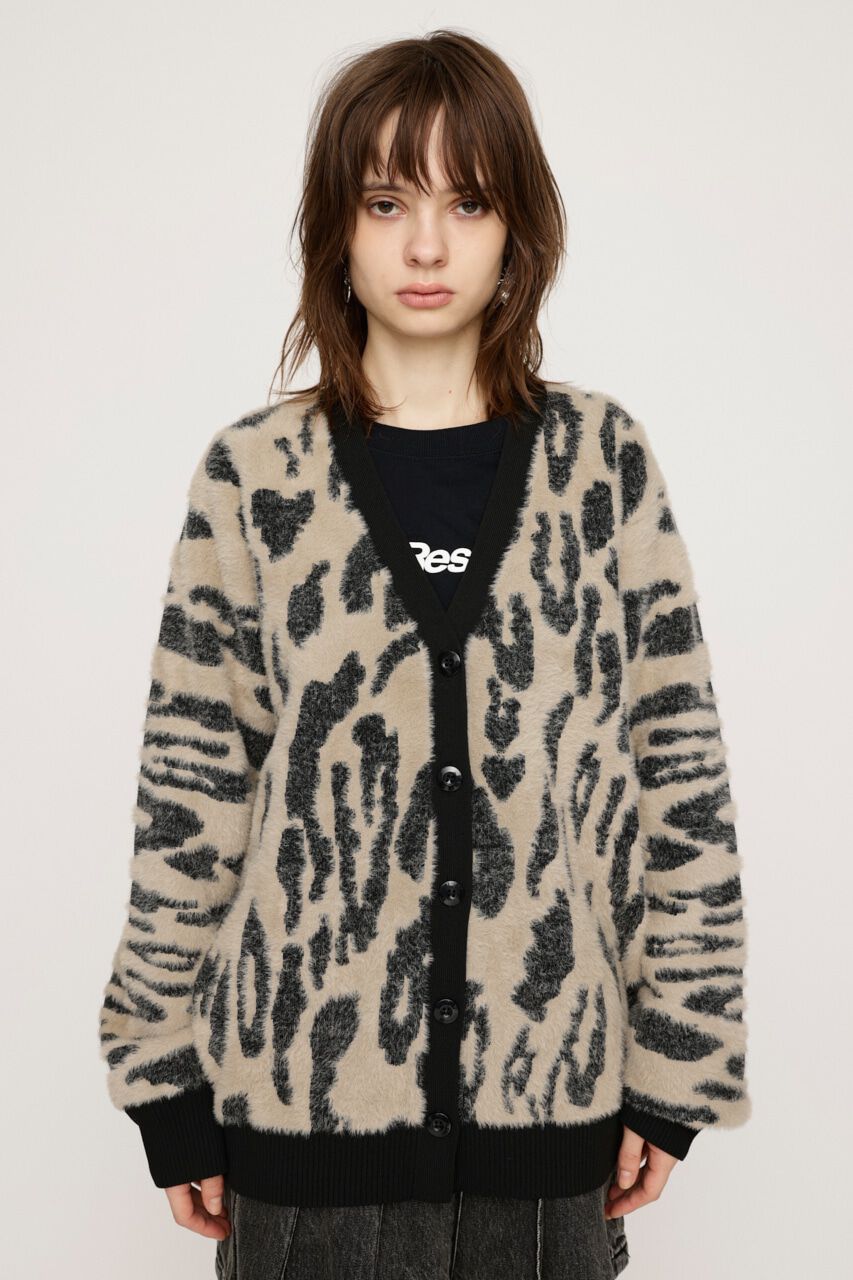SLY「LEOPARD MOLLE JQ カーディガン」|カーディガン|