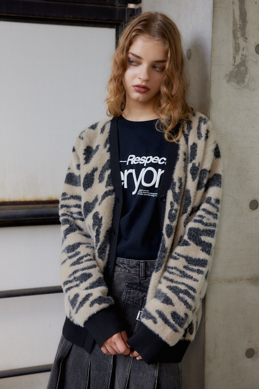 SLY「LEOPARD MOLLE JQ カーディガン」|カーディガン|