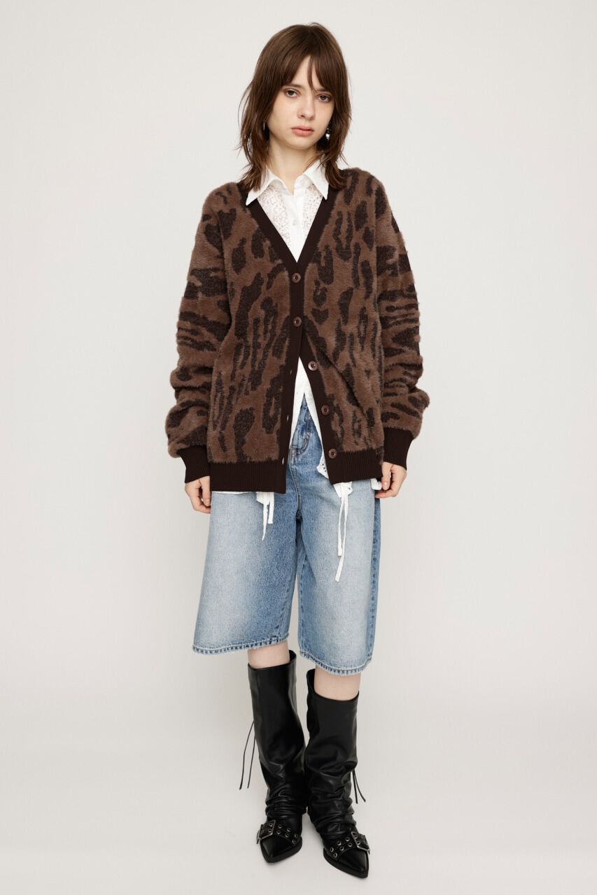 SLY「LEOPARD MOLLE JQ カーディガン」|カーディガン|