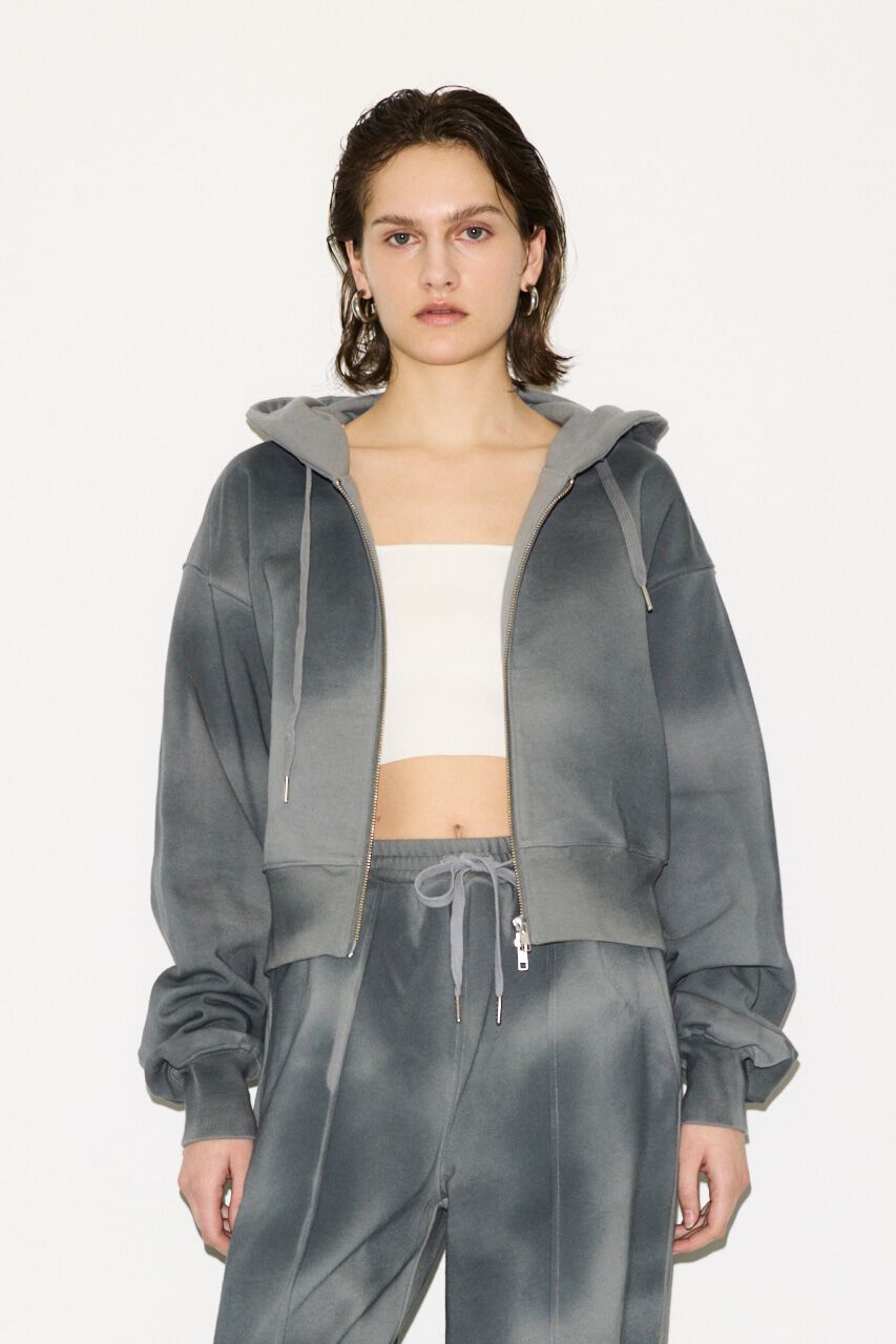 SLY「AGING SW ZIP パーカー」|Tシャツ・カットソー|GRY