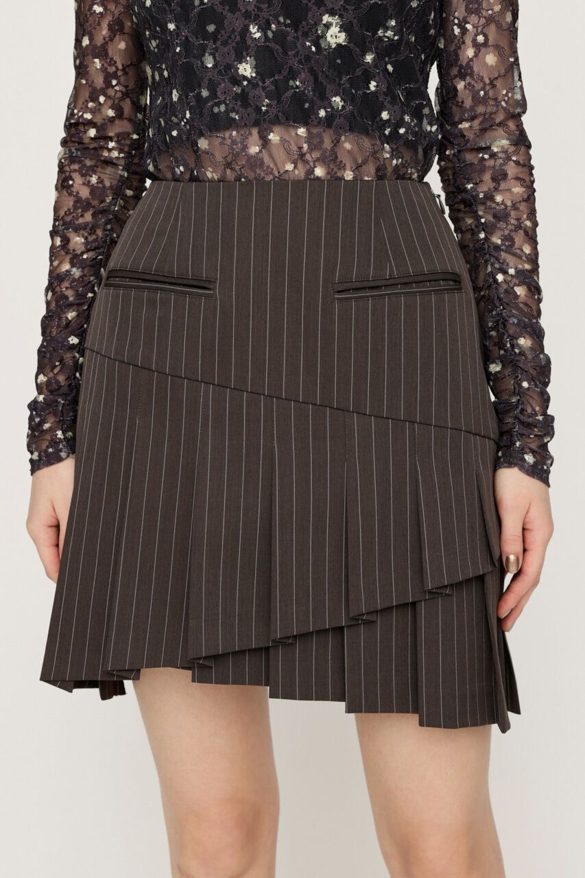 SLY「RANDOM HEM PLEATS ショートスカート」|スカート|Multi_1