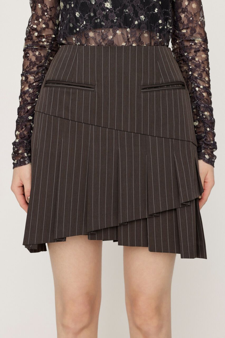 SLY「RANDOM HEM PLEATS ショートスカート」|スカート|
