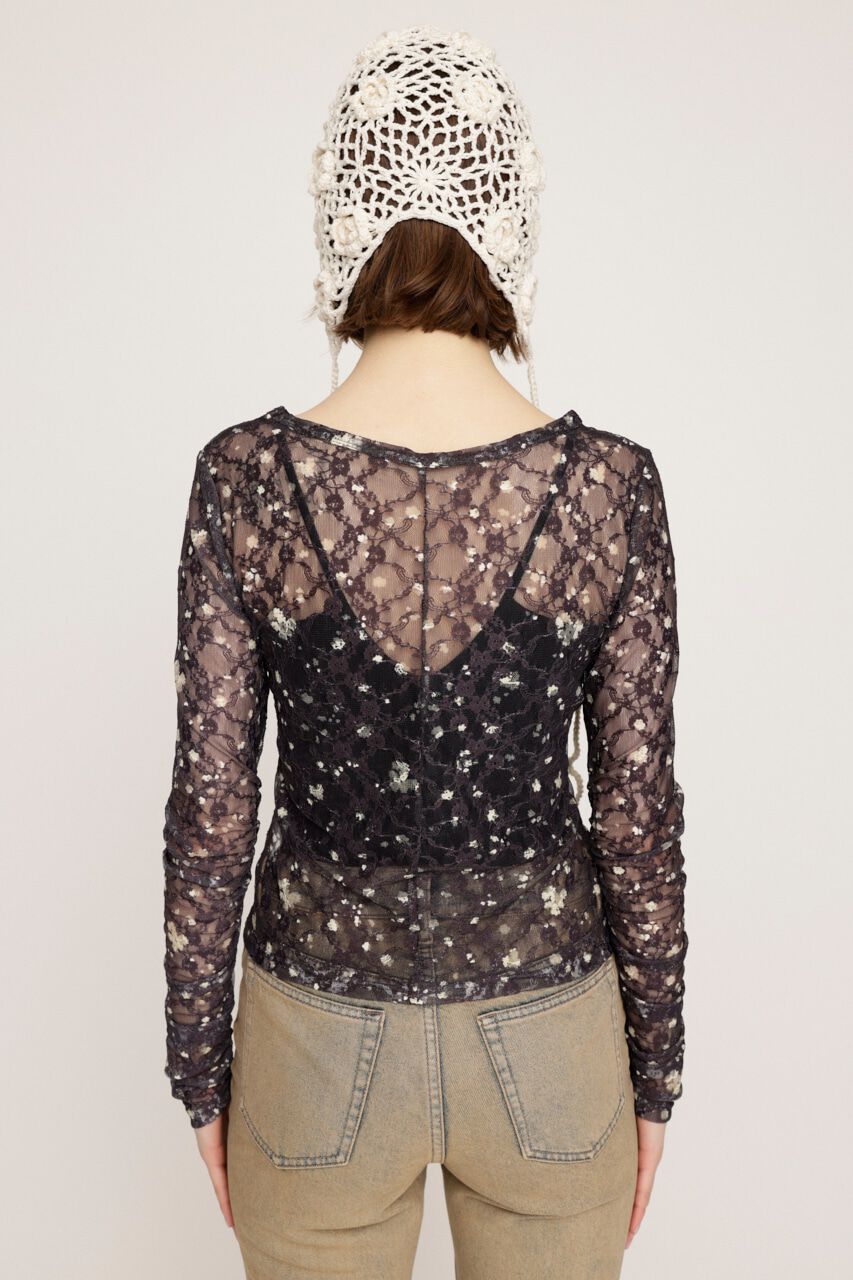 SLY「FLOWER LACE トップス」|Tシャツ・カットソー|