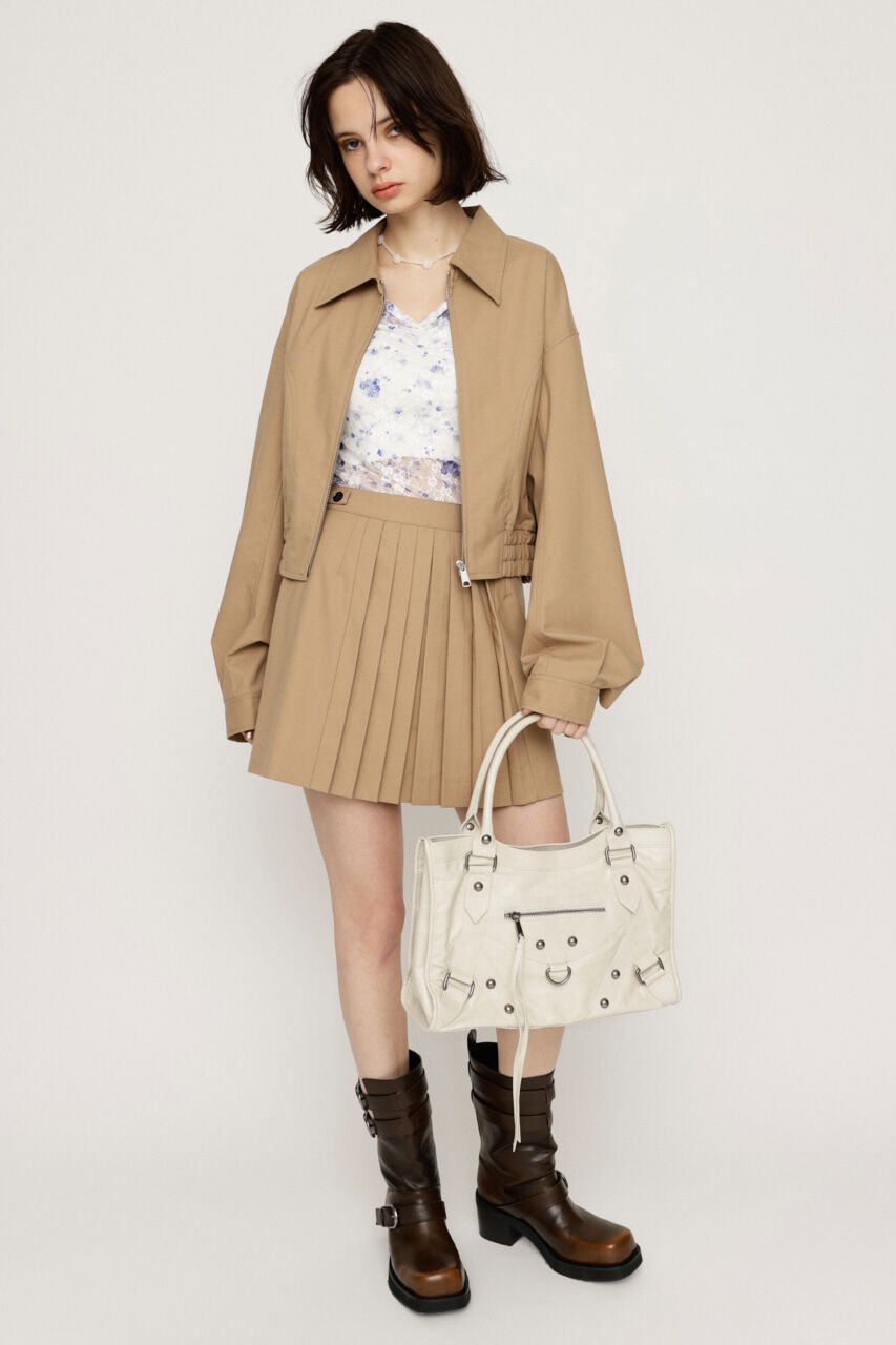 SLY「FRONT ZIP CROP ブルゾン」|ブルゾン・スタジャン|