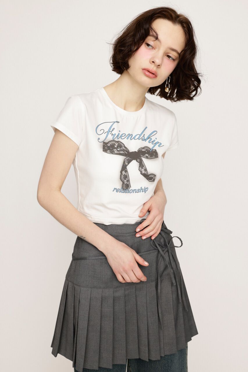 SLY「RIBBON COMPACT Tシャツ」|Tシャツ・カットソー|