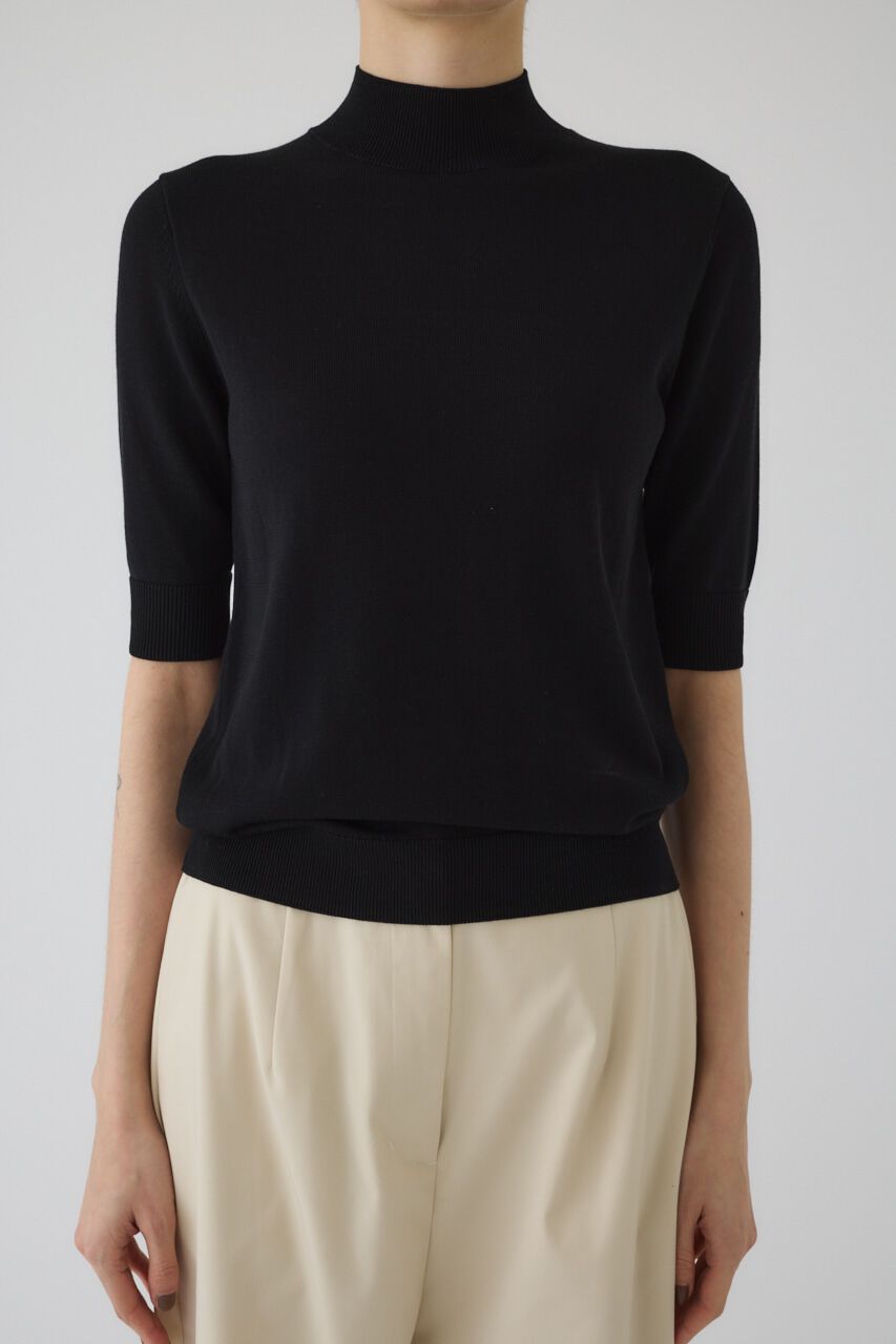 RIM.ARK 「Silk mix fit tops」|ニット・セーター|BLK