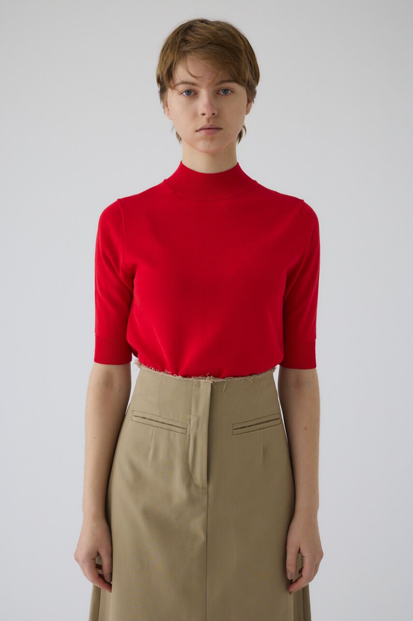 RIM.ARK 「Silk mix fit tops」|ニット・セーター|RED
