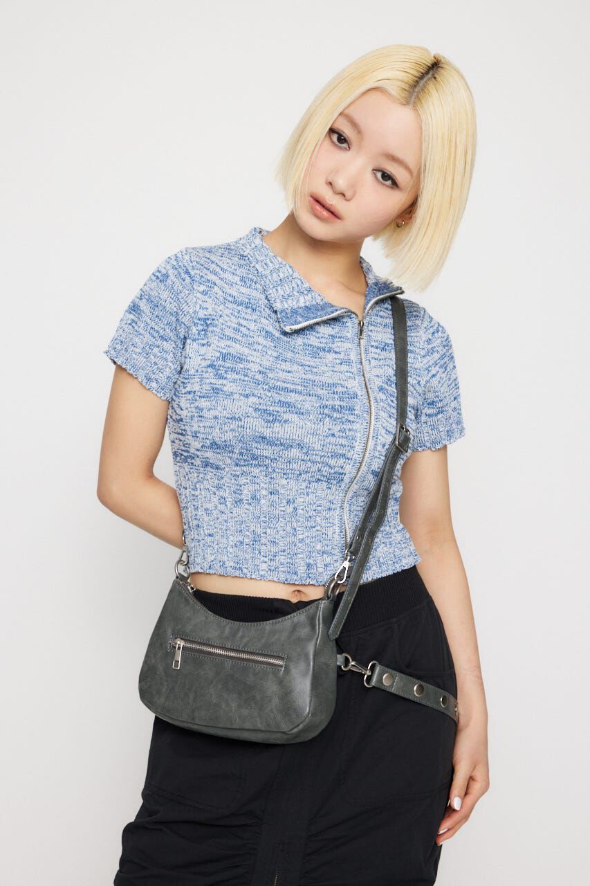 LAGUA GEM「STUDS BELTED ショルダーバッグ」|その他|GRY