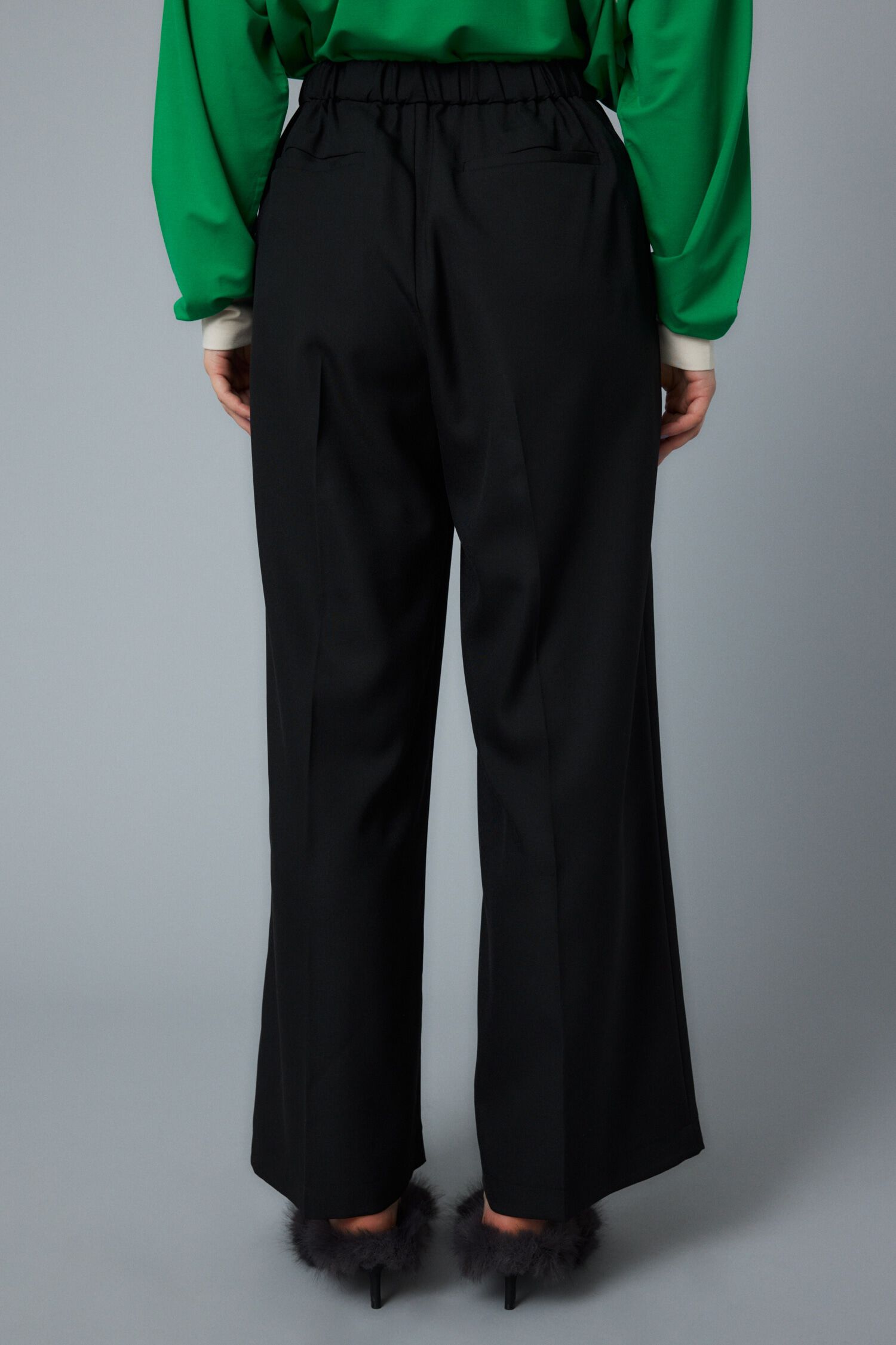 HeRIN.CYE「Center press wide pants」|その他|