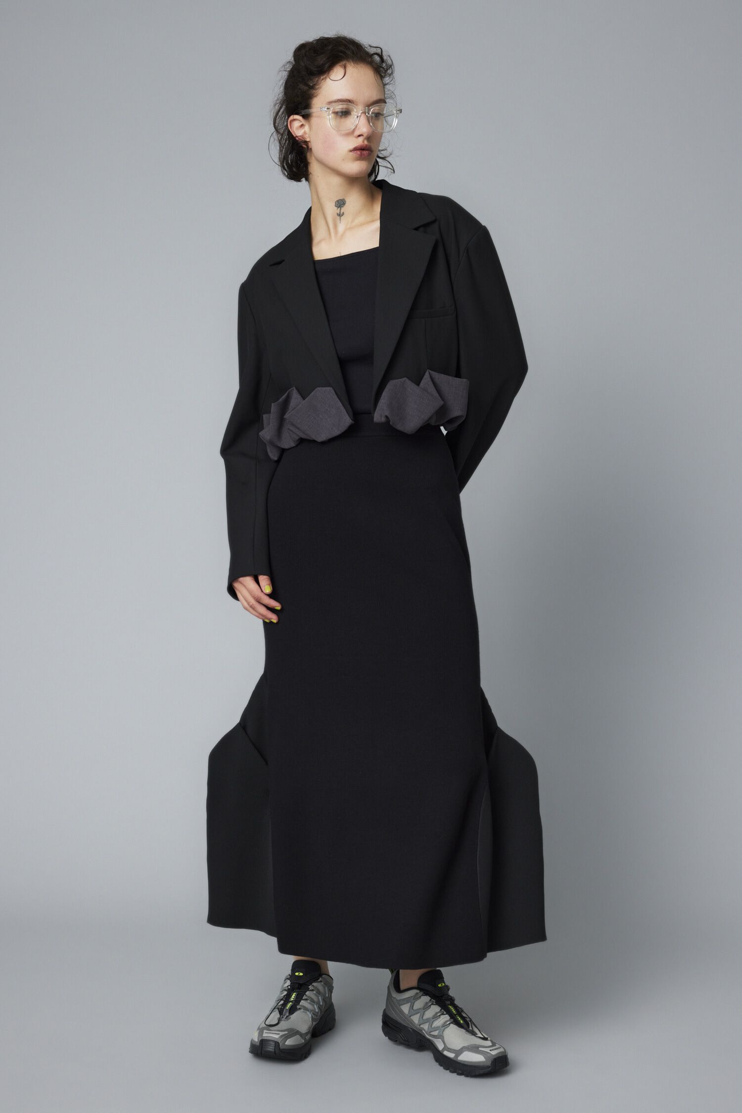 HeRIN.CYE「Mountain form skirt」|スカート|BLK