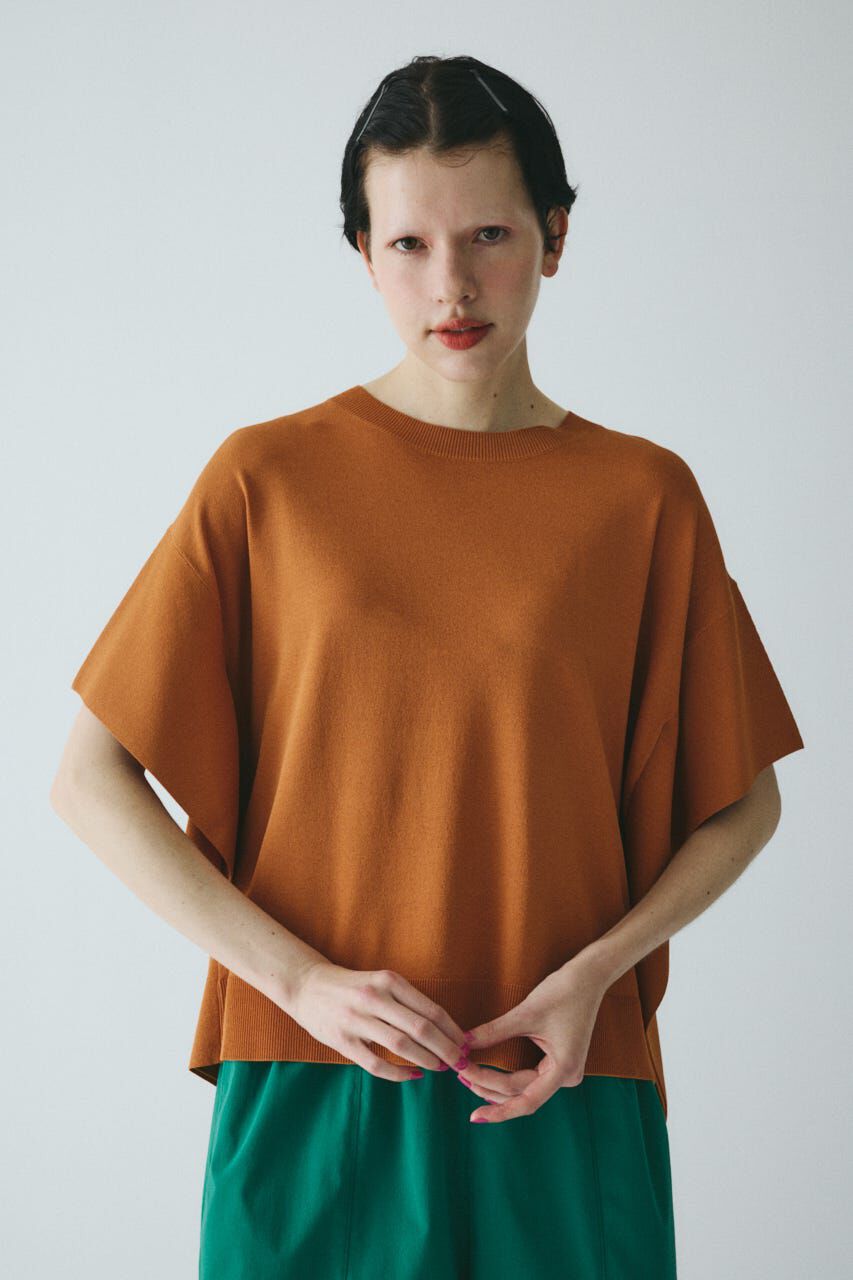 HeRIN.CYE「Mantle sleeve knit tops」|ニット・セーター|BRN